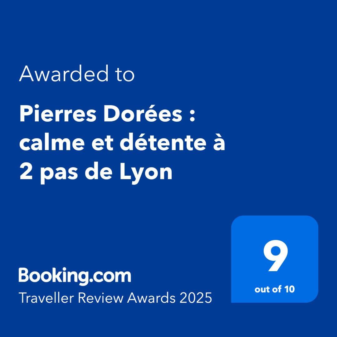 Pierres Dorees : Calme Et Detente A 2 Pas De Lyon Charnay  Buitenkant foto
